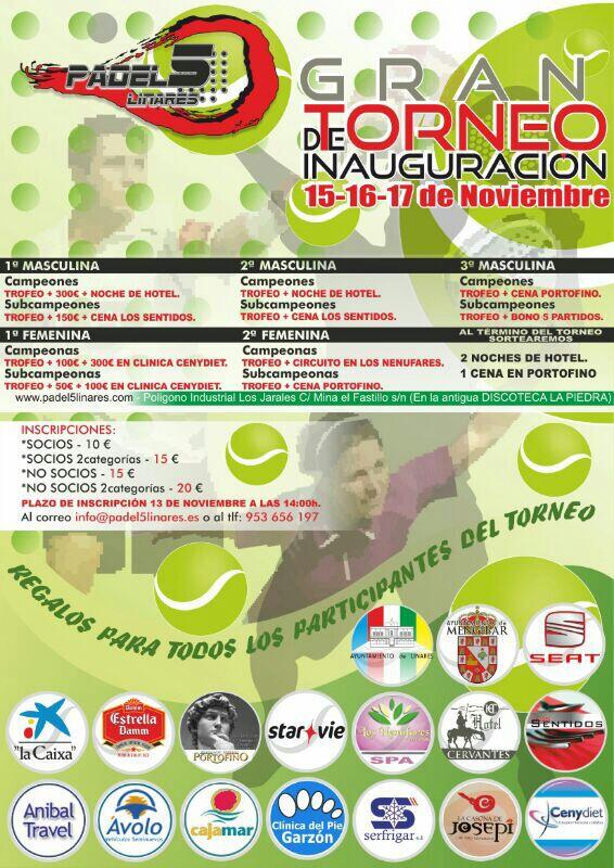 ubedapadel's tweet photo. Ampliamos el plazo de inscripción hasta las 22horas de hoy miercoles 13 de noviembre.  Os esperamos! ! ! http://t.co/WF1b81Bp6X