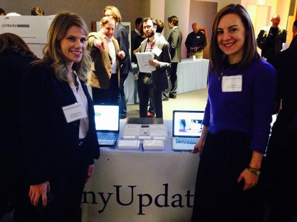 tiny_Updates's tweet photo. E &amp; T at the @Columbia_Biz  fall venture fair #EntProgFair #cbsatthecenter http://t.co/O7fqsotDaa