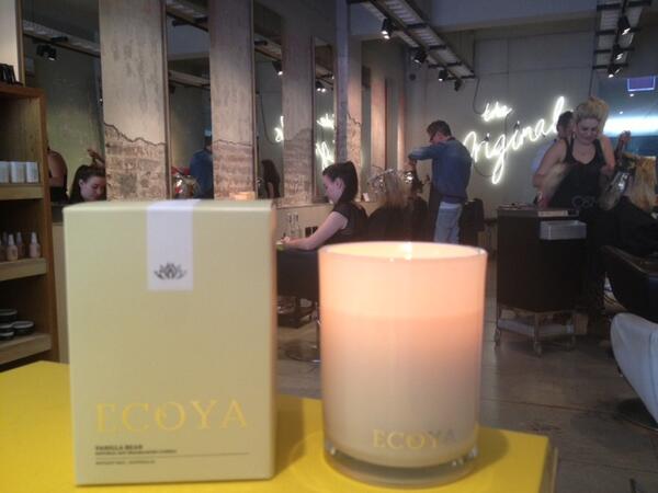 OriginalMineral's tweet photo. @ecoya vanilla candle crush! #originalmineral @OriginalASalon media event yesterday smelt um ah-amazing http://t.co/pqRwWi1BRD