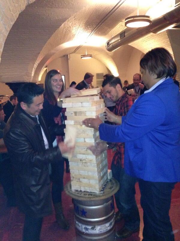 AshleyMilgram's tweet photo. Love everyone working together to put the Jenga back together @familyreunion5 @humi @weditvideo @bizdom http://t.co/mX7GJHDVzF