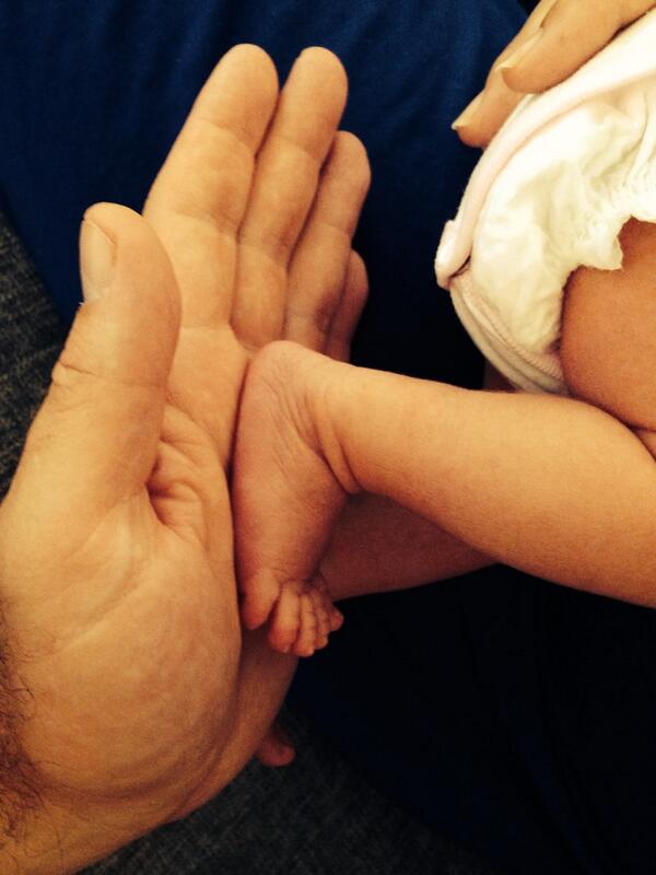 westl55's tweet photo. Our angel  - too sweet! http://t.co/6N6BjSL158