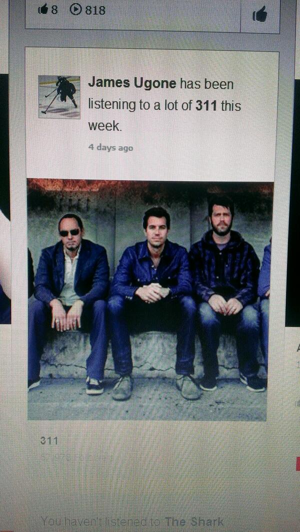 Kjrods's tweet image. Well... Someone seems to have a great taste in music @ughuskie26 @311 #thingsilovetosee #311love