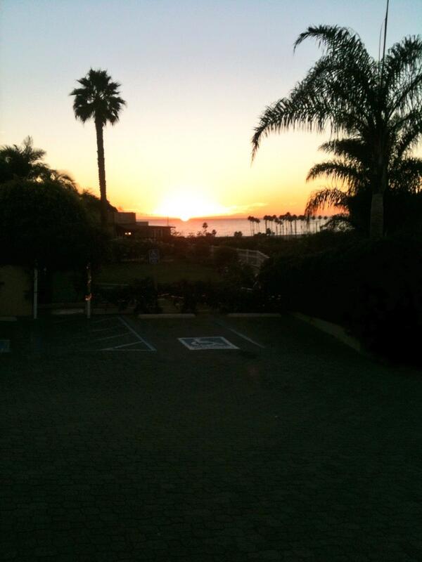 Smoke'n a cigar watching the sun go down from the balcony in Malibu...life's good!