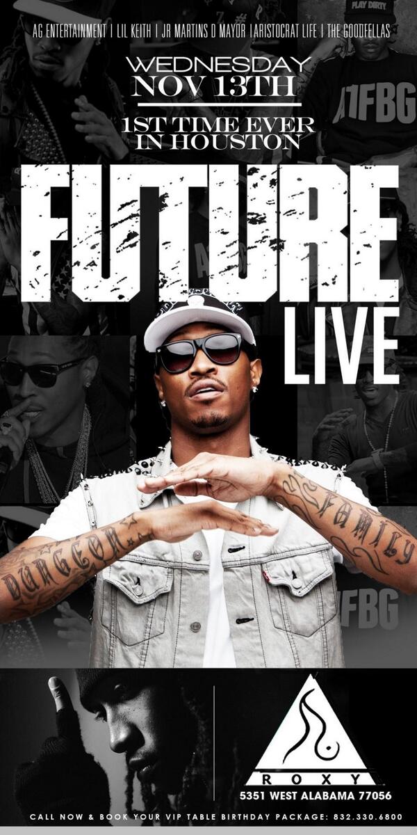HoustonNight's tweet image. First time ever in Houston FUTURE LIVE!!!!