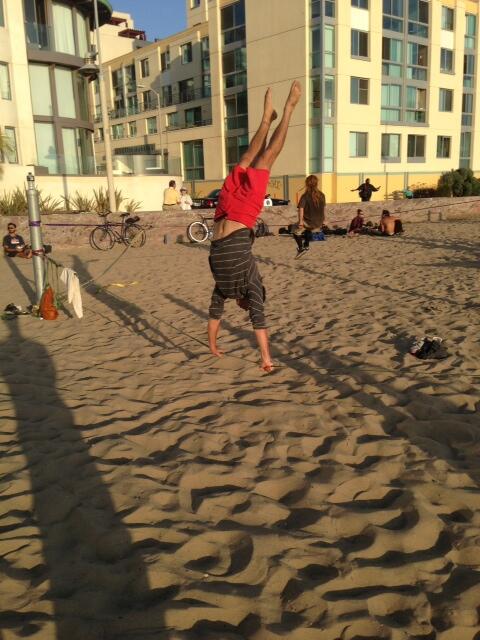 My brother <a href="/RussellVargo/">Russell Vargo</a> owning the slack line