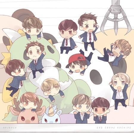 Sean Mengullo On Twitter Exo Fanbase Cute Fan Art Exo By Rash