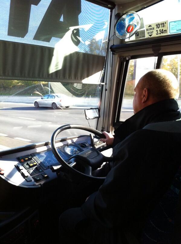 #Resi2013 our lovely coach driver from @AttainTravel - getting us there safely!