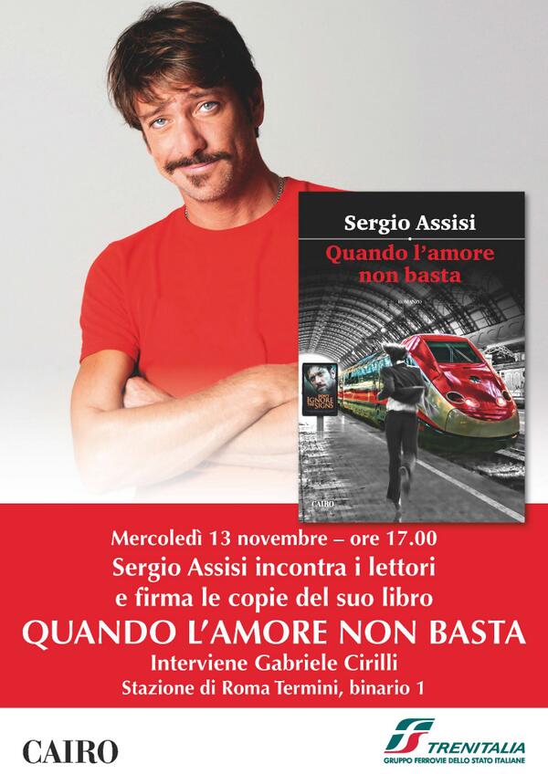 Oggi alle 17 sarò al binario 1 di Termini non per scioperare ma per presentare il mio libro...accorrete felici...