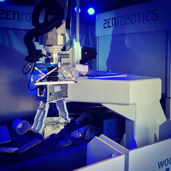 JamiPankakari's tweet image. #Robots and stuff - #Zenrobotics waste management demo unit at #Slush13 @zenrobotics @SlushHQ
