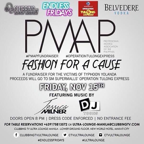 pmap_models's tweet photo. Fashion for a cause 
#PMAPFundraiser #OperationTulongExpress #PMAP #ModelsWithSubstance #UltraLounge #EndlessFridays http://t.co/e0AXbX8twK