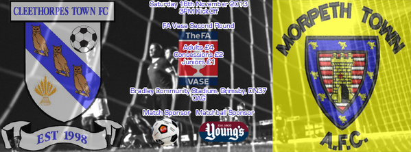 CleeTownFC's tweet photo. HISTORIC Saturday,we host @MORPETHTOWNFC in the FA VASE! http://t.co/XsvwOoKE3j RT to show your support
@NL_Matters @NonLeagueMag