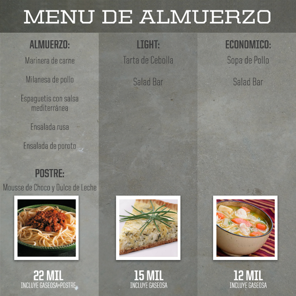 morenafusion's tweet photo. ¡Buenos días! Te dejamos el menú de hoy. Vení a conocernos. http://t.co/P4xjR1o0j9