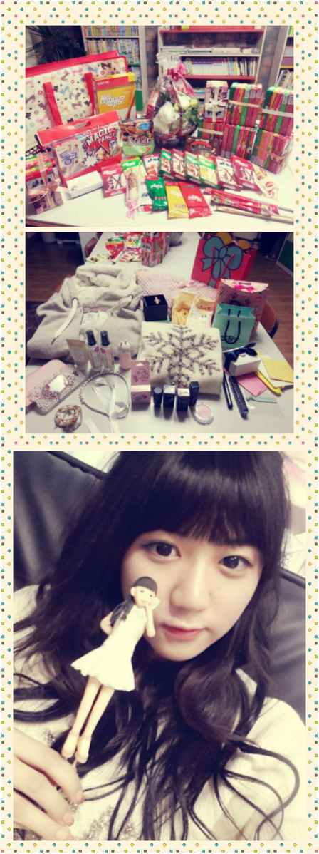 BPPOP_5's tweet photo. 비피팝 유진입니다♥
생일축하해주신분들! 300일, 빼빼로데이 기념해주신 모든분들 진심으로 감사합니다! 선물주신거 잘쓰고 옷도잘입고 빼빼로도 다먹을거임♥그리고!내일은 엠카 출연하는거아시죠?모두들 본방사수 약속~♥ http://t.co/sjQY2eB51U