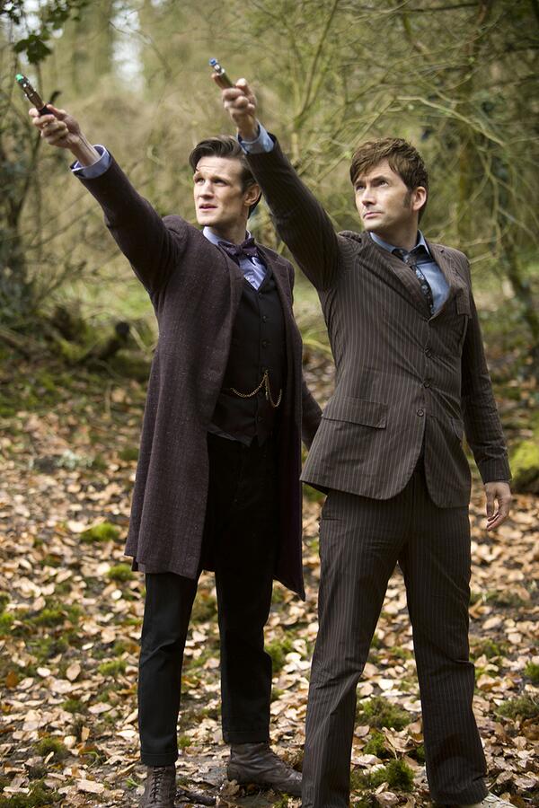 Awesome pic!!! :D #DoctorWho #DoubleDoctor #TheDayoftheDoctor today on bbcamerica.tumblr.com ”