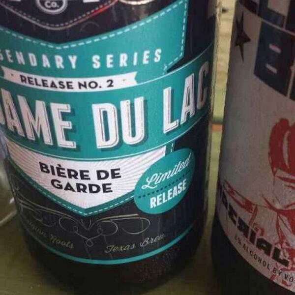 LondonerFrisco's tweet photo. Tonight at 5pm we will $10 bottles of @LakewoodBrewing "la dame du lac" for sale! http://t.co/5sqbEI8DMy