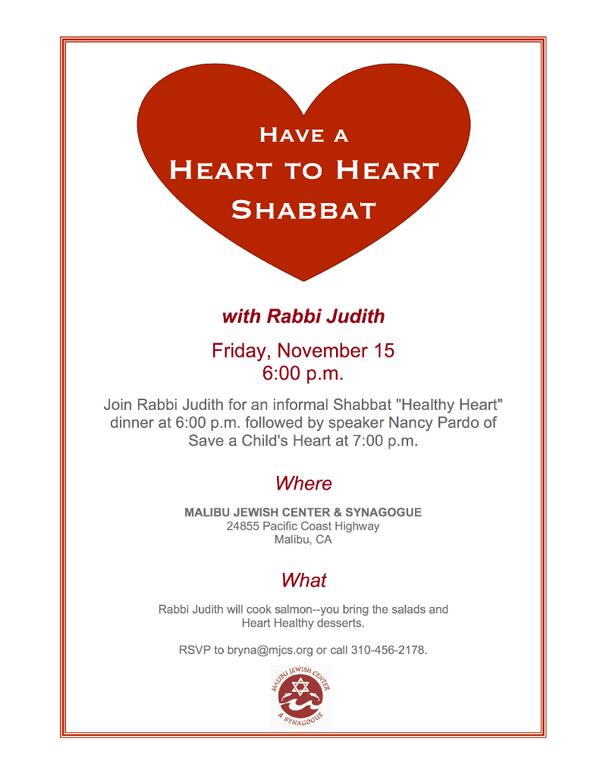Join us this Friday for a 'Save a Child's Heart' Shabbat at MJCS.  7pm

#shabbat #mjcs #saveachildsheart #Shalom
