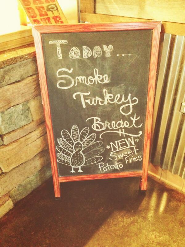 SharkosBBQ's tweet photo. Come on in &amp; try our smoked turkey breast! http://t.co/zrcl6N56d2