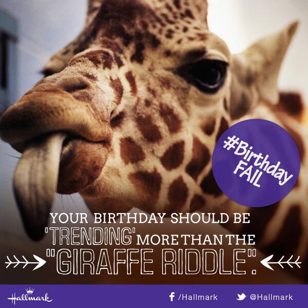 Hallmark's tweet image. Want 2 avoid a #birthdayfail? RT this image now for a chance to win 10 cards to ensure a #birthdaywin. Ends today!