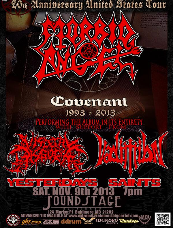 next Saturday we will destroy Baltimore with Morbid Angel!! ADVANCE TICKETS AVAILABLE