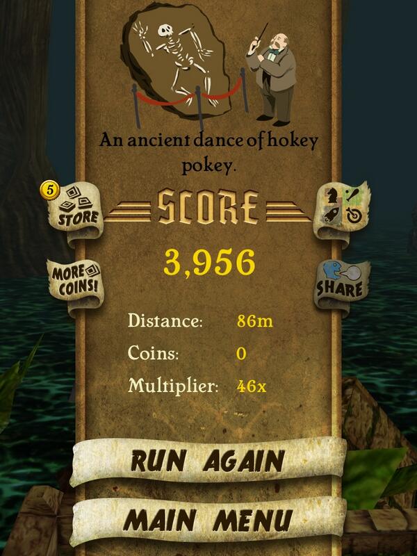 iiAmLea's tweet photo. I got 3,956 points while escaping from demon monkeys. Beat that! http://t.co/UhIwE4LEBx #TempleRun http://t.co/dcEPwy5Yri