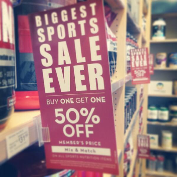 megansumo's tweet photo. Vitamin World in Simi Valley Town Center has BOGO 50% off mix &amp; match on ALL sport nutrition supplements! http://t.co/P8WZZFLC8s