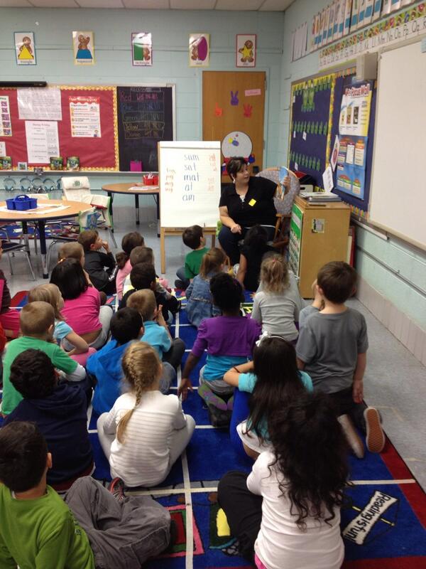 Hgraham4's tweet photo. Friday "Mystery Reader" was Mrs. Booker reading our favorite choice of Amelia Bedelia!!!  Want to be one next!?! http://t.co/G6kWSVjgES