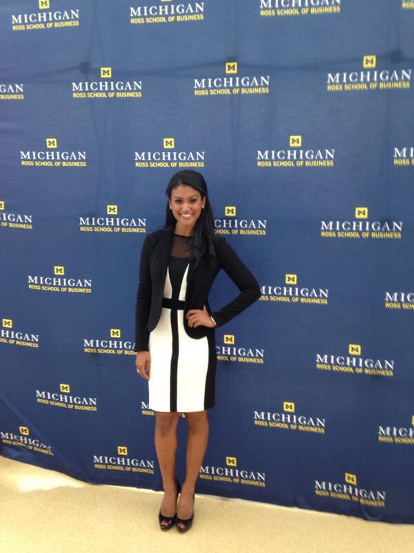 MissAmerica's tweet photo. So proud to be back at my alma mater speaking at @MichiganRoss @MichiganRossIBC about diversity! #CirclesOfUnity http://t.co/kdcVVGMRMW