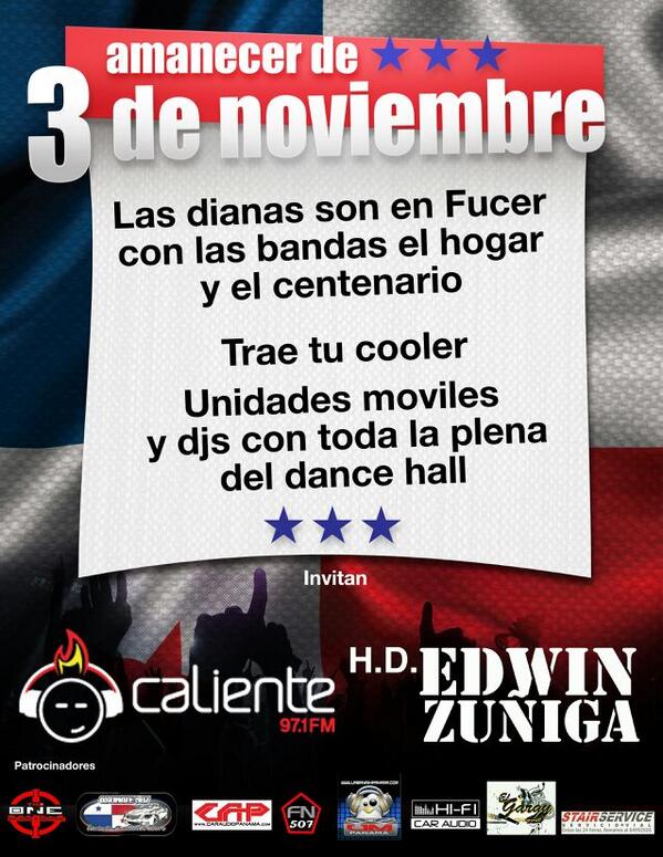 Mañana en area este tiene sus dianas..! <a href="/n_limit/">No Limit team Panamà</a> <a href="/Army507/">Team★Army507</a> <a href="/UNOCARUNIT/">UNO CAR UNIT</a> <a href="/COTIZADOSTM507/">@cotizadostm507</a> @FreeStyleCarCon <a href="/PRESTIGE_507/">PRESTIGE 507Car-Club</a>