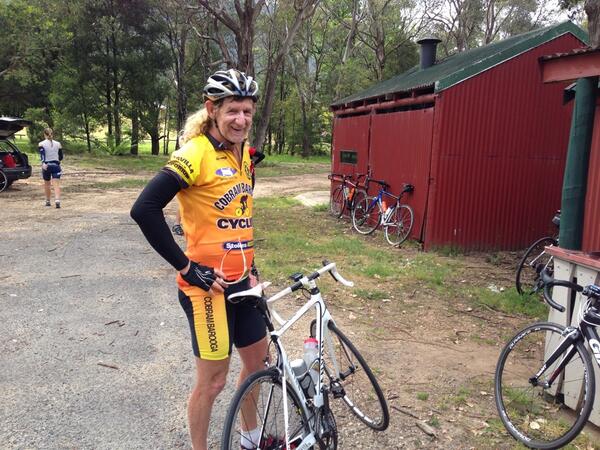 gplama's tweet photo. Look out #TOB13 Masters B. @raymondjar spotted (again!) training the house down on Hotham today. #legend http://t.co/vr6CCjLfX7