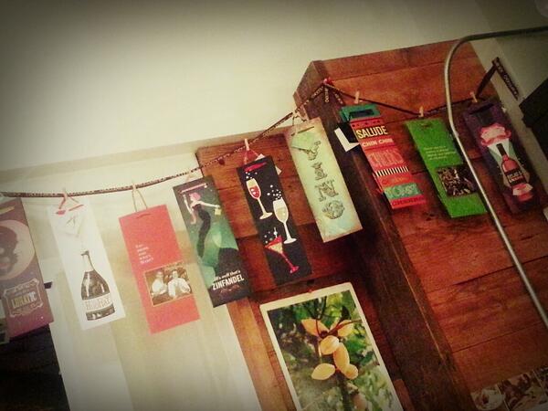 106pine's tweet photo. We're already getting ready for the holidays with brand spankin' new wine bags! My fave is the mustached gentleman! http://t.co/enuM1NLDZk
