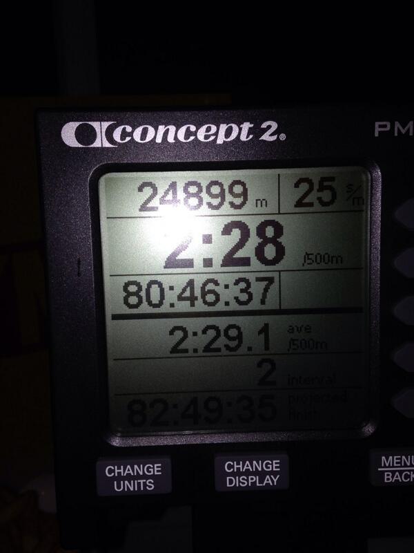 Fourtitude2013's tweet photo. @Swanagebayview @SWANAGECHALLENG @joesgymswanage @SwanageRowing another 25,000m to go. http://t.co/TGvrb43lHq