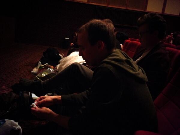 JohannesSalomaa's tweet image. Feeling nerdy: Watching movies the whole night in #lappeenranta #kinoaula #notlp 1 finished 3 to go...