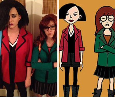 We love @katyperry & Shannon Woodward as Daria and bf Jane Lane.