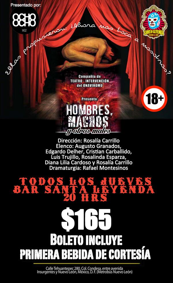 En @extroveradio  hablando de La Obra de teatro donde los Hombres tienen algo que decir!!! Escuchalos por <a href="/BLOGDFM/">BLOG DFM</a>