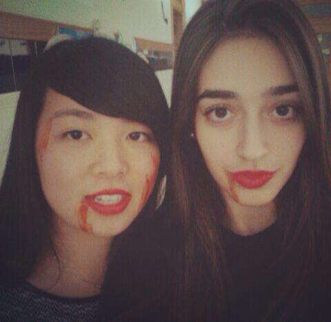 Sisi_happiness's tweet photo. Halloween🎃 con @AixaM_96 😝 http://t.co/bXpDfGyfty