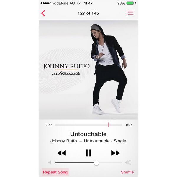 RuffoPrincess's tweet image. my favourite @JohnnyRuffo 
BUY UNTOUCHABLE ON ITUNES NOW