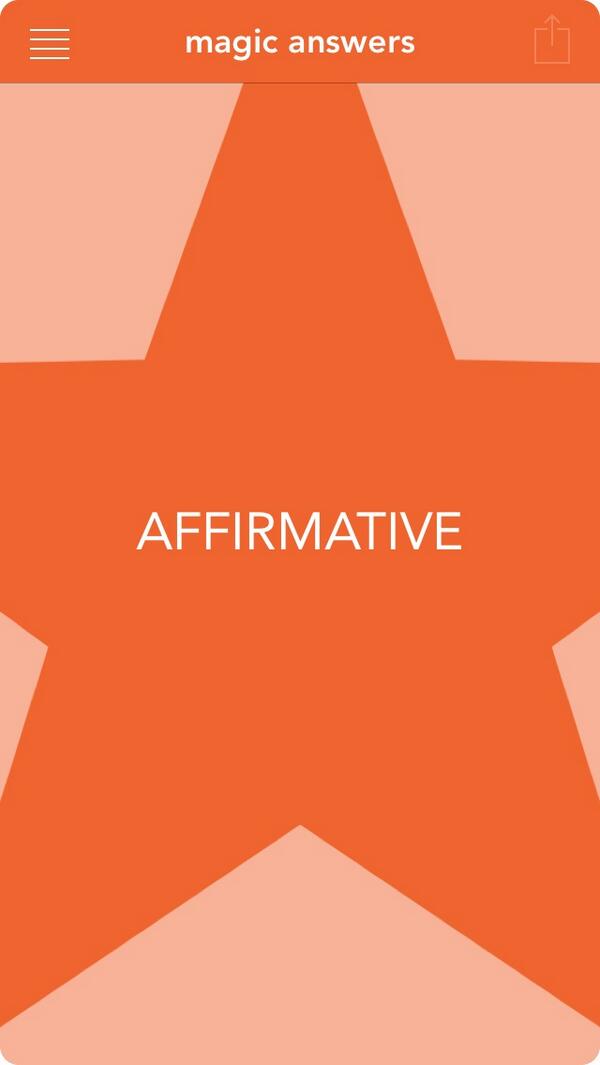 paulgoade's tweet image. Is it #TGIF? 🙏 #MagicAnswers says: AFFIRMATIVE appstore.com/magicanswers/