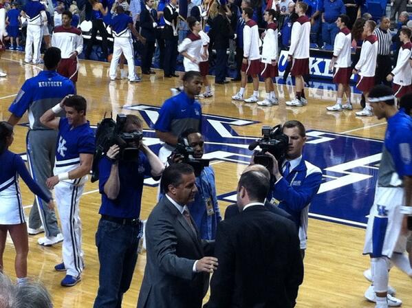 Great time at Transy vs. UK tonight with <a href="/coachJustice23/">Terry Justice</a> !!