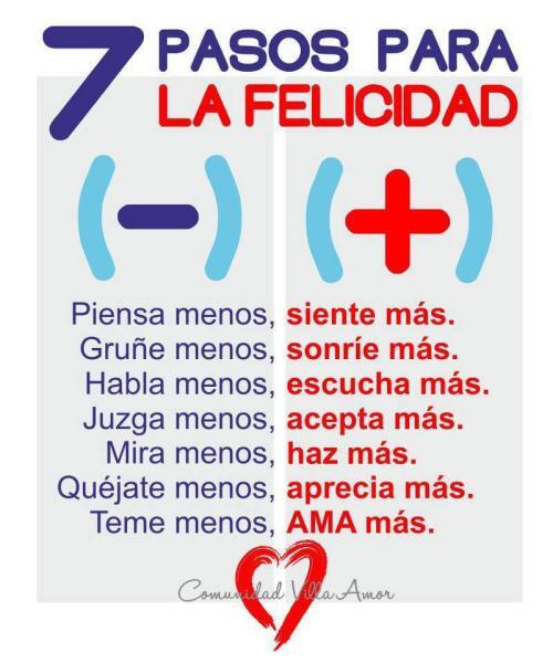 7 pasos para la felicidad