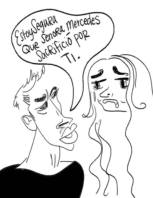 TELENOVELA DOODLES: Damian tries to convince marina to hear out why her birth mother gave her up #viendotempestad 