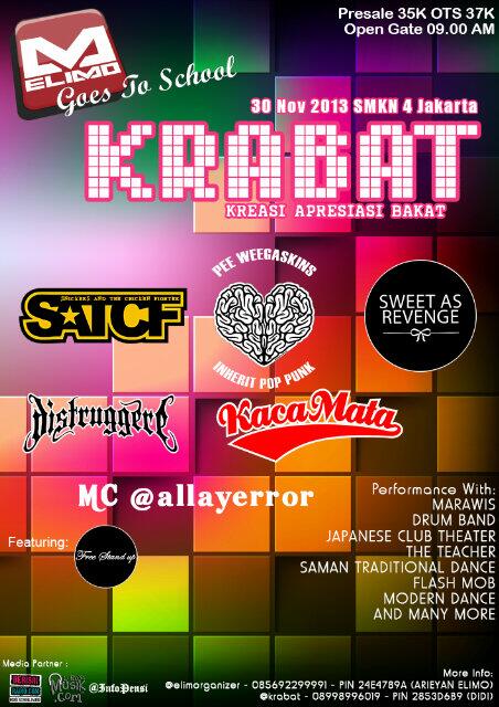 FYI : Ayo siapa yg sekolah di SMK N 4 jkt, sampai ketemu di tgl 30 yah! SEBARKAN! ^^