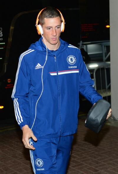 Fernando Torres arriving at St.James park ahead of the Newcastle vs Chelsea match