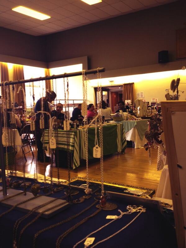 At #cottinghamcivichall with a lovely selection of stalls for today's market