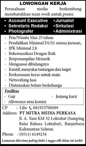 Job Vacancy Online  MEDIA WEB'S BLOG