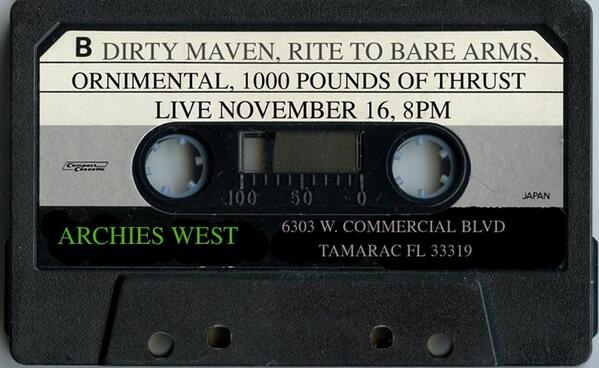 DirtyMaven's tweet photo. OUR NEXT SHOW! SAT NOV. 16 @ ARCHIE'S WEST, 8PM FREE http://t.co/EvFjMJinAl