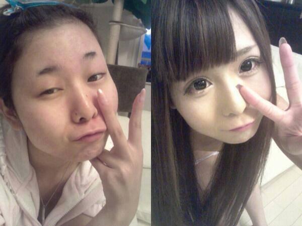 Best_F_Smile's tweet photo. 化粧の力が怖いと思ったらRT http://t.co/gwpsjrvreX