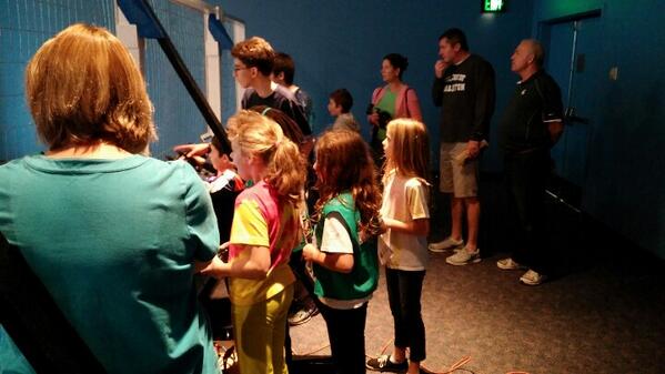 Getting a small crowd of future #FIRSTRobotics team imagineers Robotics Saturdays in the Va Air &amp; Space Center