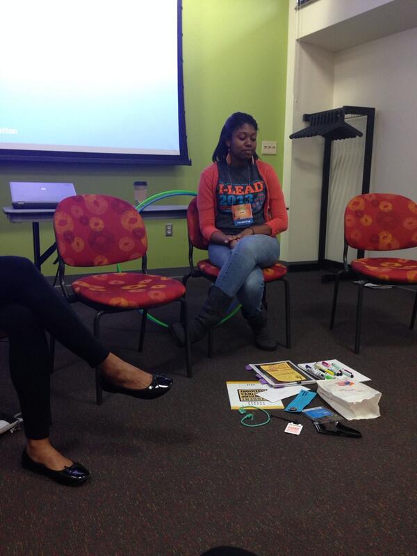 caluactivities's tweet image. @LeadResponsibly presenting about her I-lead experience at #acui4