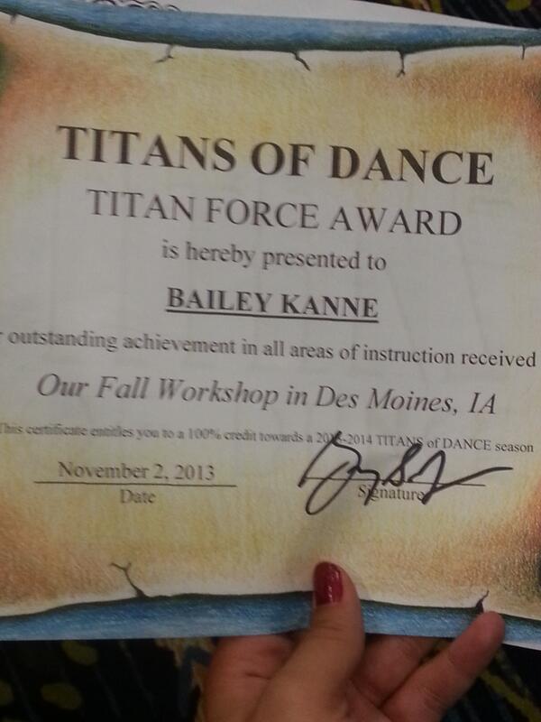 baileykanne7's tweet photo. ahhh so excited to be a Titan Force! Thanks @TitansOfDance :) http://t.co/SE6tV10AAo