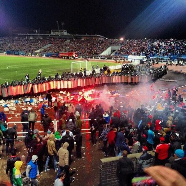 HooligansAction's tweet image. #acab #SpatakMoscow in Yaroslavl #riots #pyro #ultras